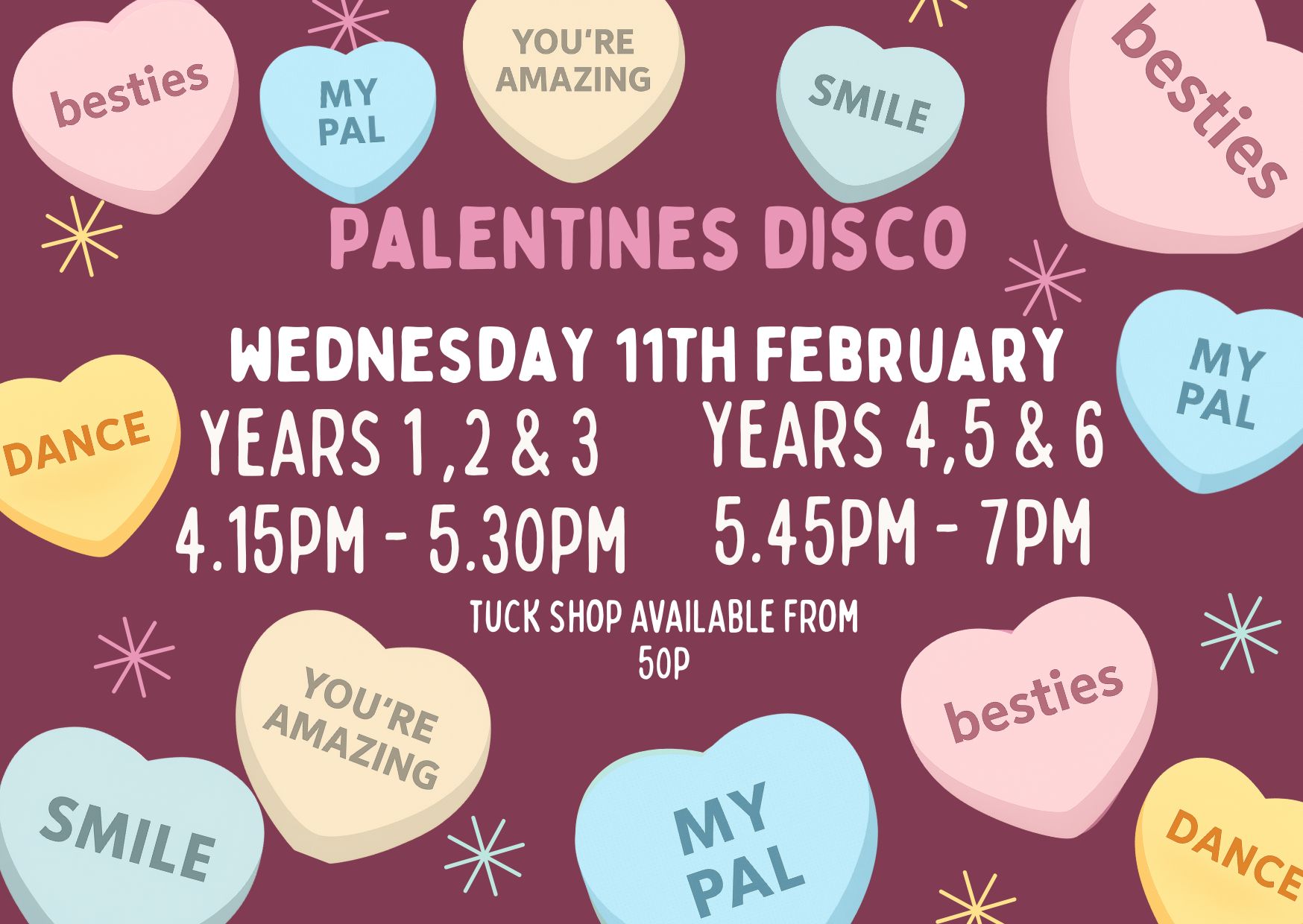 Palentines Disco - Wednesday 11th February