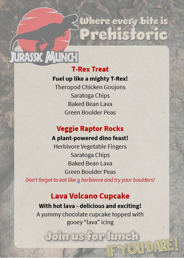 Change of Menu - 21st May