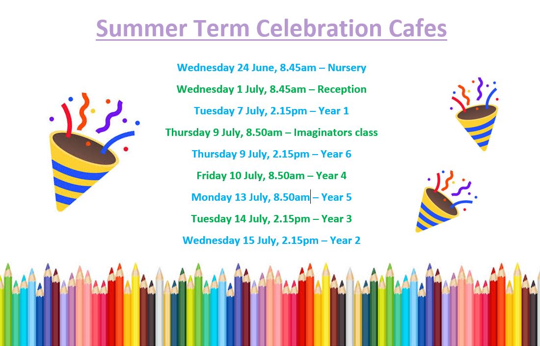 Celebration Cafe Dates