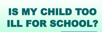 Is my child too ill for school?